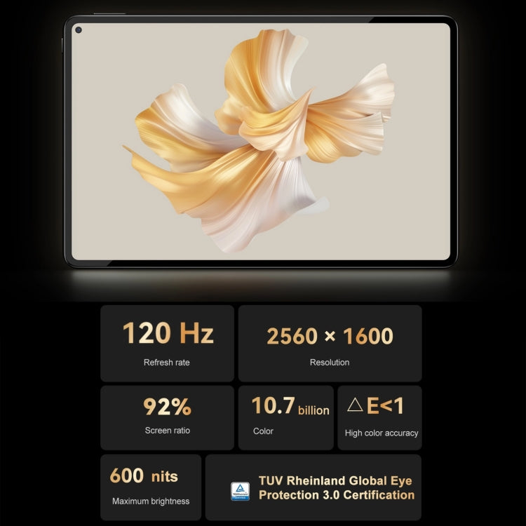 HUAWEI MatePad Pro 11 inch 2022 4G GOT-AL09 8GB+256GB, HarmonyOS 3 Qualcomm Snapdragon 888 Octa Core, Support Dual WiFi / BT / GPS, Not Support Google Play(Black) Eurekaonline