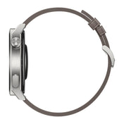 HUAWEI WATCH GT 3 Pro Titanium Smart Watch 46mm Genuine Leather Wristband, 1.43 inch AMOLED Screen, Support ECG / GPS / 14-days Battery Life(Grey) Eurekaonline