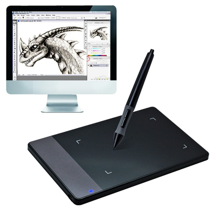 HUION 420 Portable Smart 4.0 x 2.23 inch 4000LPI Stylus Digital Tablet Signature Board with Digital Pen Eurekaonline