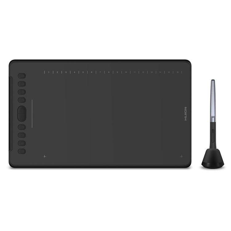 HUION H1161 5080 LPI Touch Strip Art Drawing Tablet for Fun, with Battery-free Pen & Pen Holder Eurekaonline