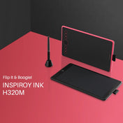 HUION Inspiroy Ink H320M 5080 LPI Art Drawing Tablet for Fun, with Battery-free Pen & Pen Holder(Red) Eurekaonline