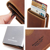 HUMERPAUL BP906 Credit Card Cover RFID Anti-Theft Brush Card Bag(Brown) Eurekaonline