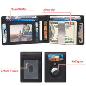 HUMERPAUL BP993 RFID Anti-Theft Brush Pocket Card Bag Suitable For AirTag(Brown) Eurekaonline