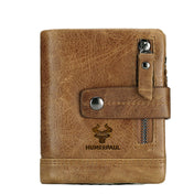 HUMERPAUL hu828 Zipper Buckle Leather Wallet Multifunctional Hand Bag(Brown) Eurekaonline