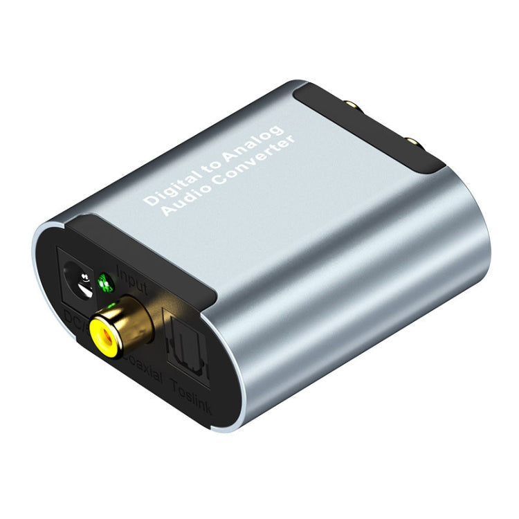 L Digital To Analog Audio Converter With 3.5mm Jack SPDIF Audio Decoder with Fiber Optic+USB Cable Eurekaonline