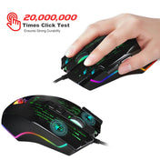 HXSJ J500 7 Keys RGB Programmable Display Screen Gaming Wired Mouse Eurekaonline