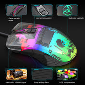 HXSJ P6+V100+A867 Keyboard Mouse Converter + One-handed Keyboard + RGB Gaming Mouse Set Eurekaonline