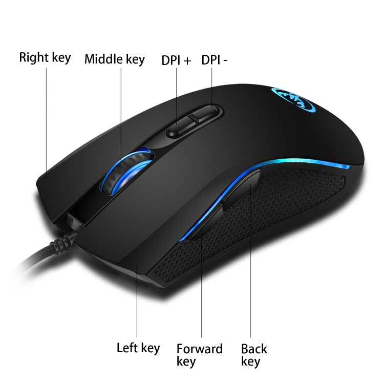 HXSJ P6+V100+A869 Keyboard Mouse Converter + One-handed Keyboard + Gaming Mouse Set Eurekaonline