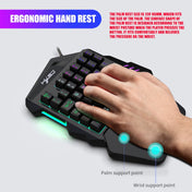 HXSJ P6+V100+A869 Keyboard Mouse Converter + One-handed Keyboard + Gaming Mouse Set Eurekaonline