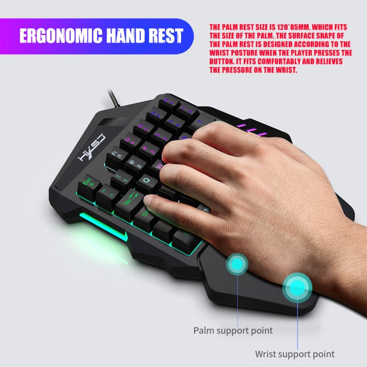 HXSJ P6+V100+H300 Keyboard Mouse Converter + One-handed Keyboard + Gaming Mouse Set Eurekaonline