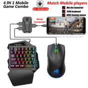 HXSJ P8+V100+J900 Keyboard Mouse Converter + One-handed Keyboard + Programming Gaming Mouse Set Eurekaonline