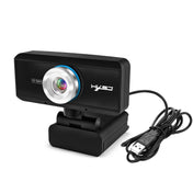 HXSJ S4 1080P Adjustable 180 Degree HD Manual Focus Video Webcam PC Camera with Microphone(Black) Eurekaonline