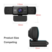 HXSJ S5 1080P Adjustable HD Video Webcam PC Camera with Microphone(Black) Eurekaonline