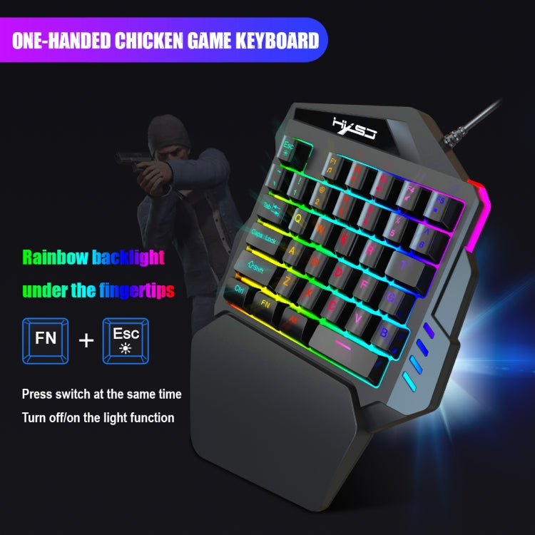 HXSJ V100+A883+P8 One-handed Keyboard + Programming Gaming Mouse + Keyboard Mouse Converter Set Eurekaonline