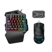 HXSJ V100+A883+P8 One-handed Keyboard + Programming Gaming Mouse + Keyboard Mouse Converter Set Eurekaonline