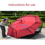 HY-0205 300 x 230 cm Outdoor Parasol Anti-mosquito Net Cover, Dimensions: Square Umbrellas(Black) Eurekaonline