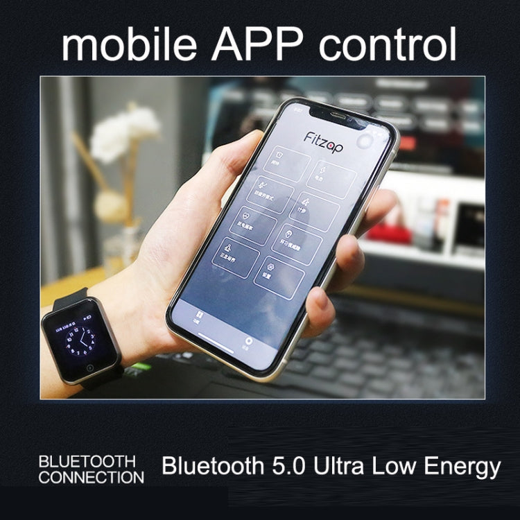 HZQW-101 Silent Alarm Shock Smart Wireless Watch Bed Rest Corrector(Black) Eurekaonline