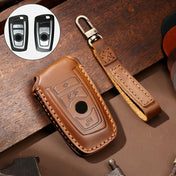 Hallmo Car Cowhide Leather Key Protective Cover Key Case for Old BMW (Brown) Eurekaonline
