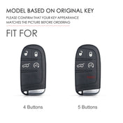 Hallmo Car Genuine Leather Key Protective Cover for Jeep Compass 5-button (Blue) Eurekaonline