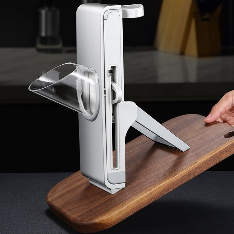 Hand Cutting Cutter Kitchen Lever Slicer Pressing Grater(Simple Blue) Eurekaonline