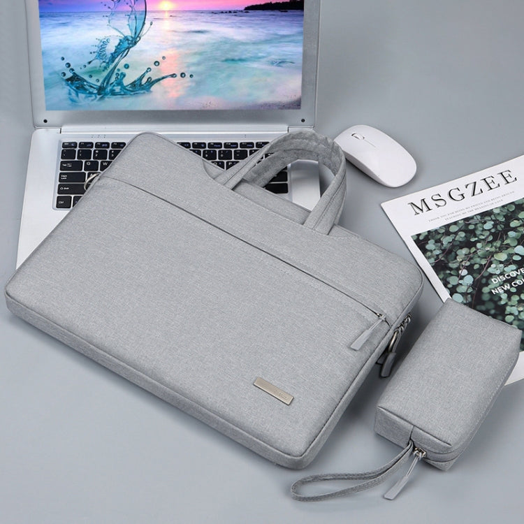 Handbag Laptop Bag Inner Bag with Power Bag, Size:15.6 inch(Grey) Eurekaonline