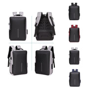 Hard Shell Backpack Alloy Frame Anti-Theft Computer Bag For Men, Color: 8001 Black Eurekaonline