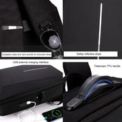 Hard Shell Backpack Alloy Frame Anti-Theft Computer Bag For Men, Color: 8001 Black Eurekaonline