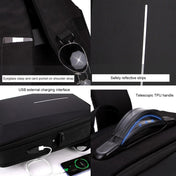 Hard Shell Backpack Alloy Frame Anti-Theft Computer Bag For Men, Color: 8001-J Black Eurekaonline