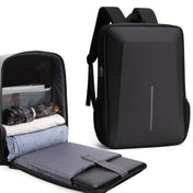 Hard Shell Backpack Alloy Frame Anti-Theft Computer Bag For Men, Color: 8001-J Black Eurekaonline