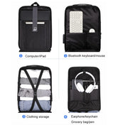 Hard Shell Backpack Alloy Frame Anti-Theft Computer Bag For Men, Color: 8001-J Black Eurekaonline