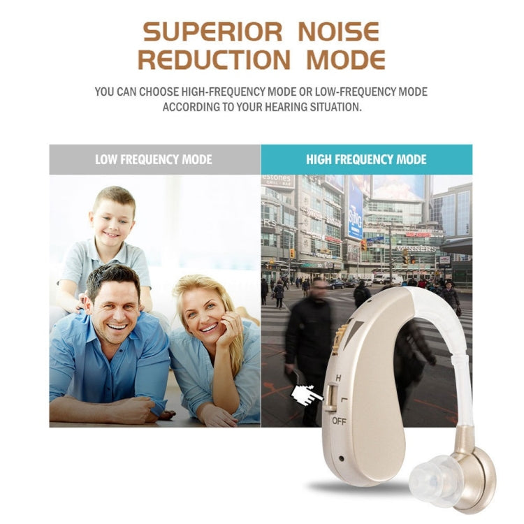 Hearing Aid Audiphones Sound Amplifier EU Plug(Golden) Eurekaonline