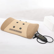 Heating Pulse Acupuncture Waist Massager Multifunctional Household Lumbar Disc Automatic Traction Device, Plug Type:EU Plug(Brown) Eurekaonline