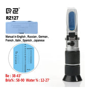 High Concentration Brix Be Water 3 in 1 58%~92% Honey Refractometer Bees Sugar Food ATC RZ127 Eurekaonline