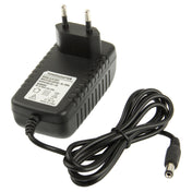 High Quality EU Plug AC 100-240V to DC 12V 2A Power Adapter, Tips: 5.5 x 2.1mm, Cable Length: 1m(Black) Eurekaonline
