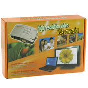 High Resolution VGA Video Conversion VGA to Video S-Video / PC to TV (VGA to AV ) Converter Box Eurekaonline