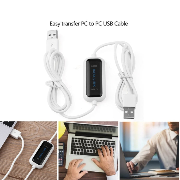 High Speed USB PC to PC Online Share Data Link Net Direct File Transfer Bridge Cable, Length: 1.75m Eurekaonline