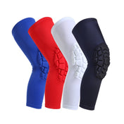 Hot Pressed Honeycomb Knee Pads Basketball Climbing Sports Knee Pads Protective Gear, Specification: L (White) Eurekaonline