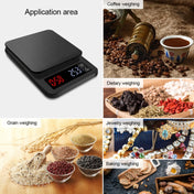 Household Hand-Pushed Coffee Scale USB-Powered Smart Kitchen Scale With Timing, Specification: 3kg/0.1g Eurekaonline