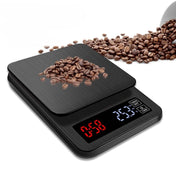 Household Hand-Pushed Coffee Scale USB-Powered Smart Kitchen Scale With Timing, Specification: 3kg/0.1g Eurekaonline