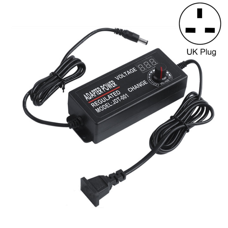 HuaZhenYuan 3-12V5A High Power Speed Regulation And Voltage Regulation Power Adapter With Monitor, Model: UK Plug Eurekaonline