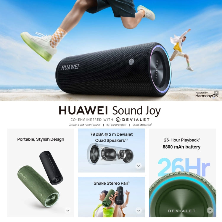 Huawei Sound Joy Portable Smart Speaker Shocking Sound Devialet Bluetooth Wireless Speaker (Green) Eurekaonline