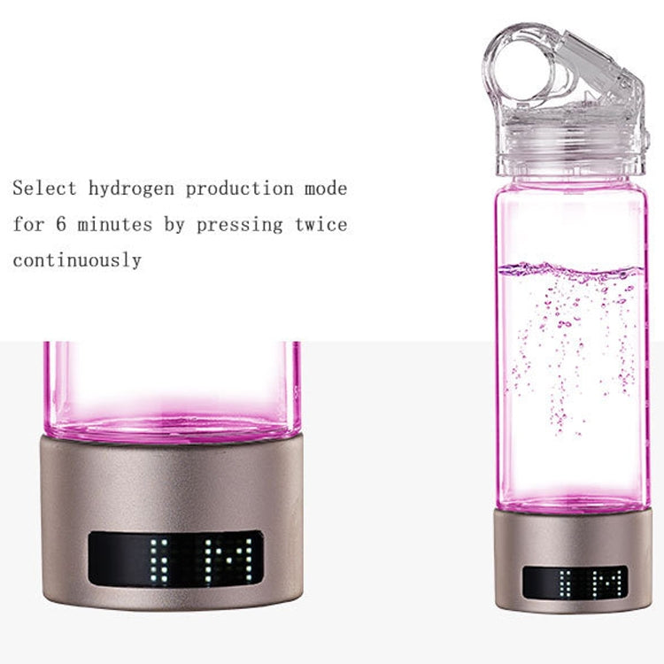 Hydrogen-Rich Water Cup Hydrogen Absorption Glass Cup with LED Light(English Version) Eurekaonline