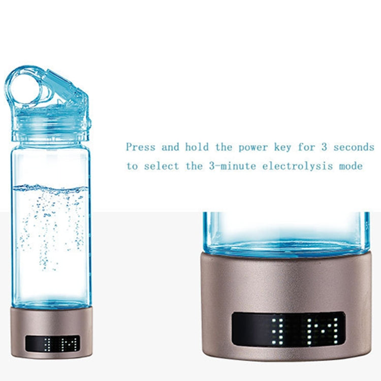 Hydrogen-Rich Water Cup Hydrogen Absorption Glass Cup with LED Light(English Version) Eurekaonline