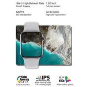 I7 mini 1.62 inch IP67 Waterproof Color Screen Smart Watch(Pink) Eurekaonline
