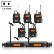 IEM1200 Wireless Transmitter 5 Bodypack Stage Singer In-Ear Monitor System(US Plug) Eurekaonline