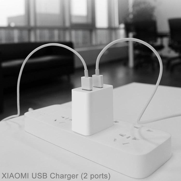 original xiaomi 3.6a qc3.0 dual usb port smart quick charging charger, for iphone, galaxy, huawei, xiaomi, lg, htc and other smart phones, rechargeable devices, ac100-240v wide voltage(white)