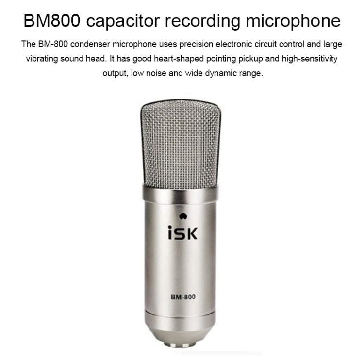 ISK BM-800 Sound Recording Microphone Condenser Mic for Studio and Broadcasting Eurekaonline