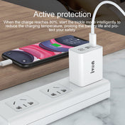 IVON AD48 18W PD Fast Charger + USB-C / Type-C to 8 Pin Data Cable Set, US Plug Eurekaonline