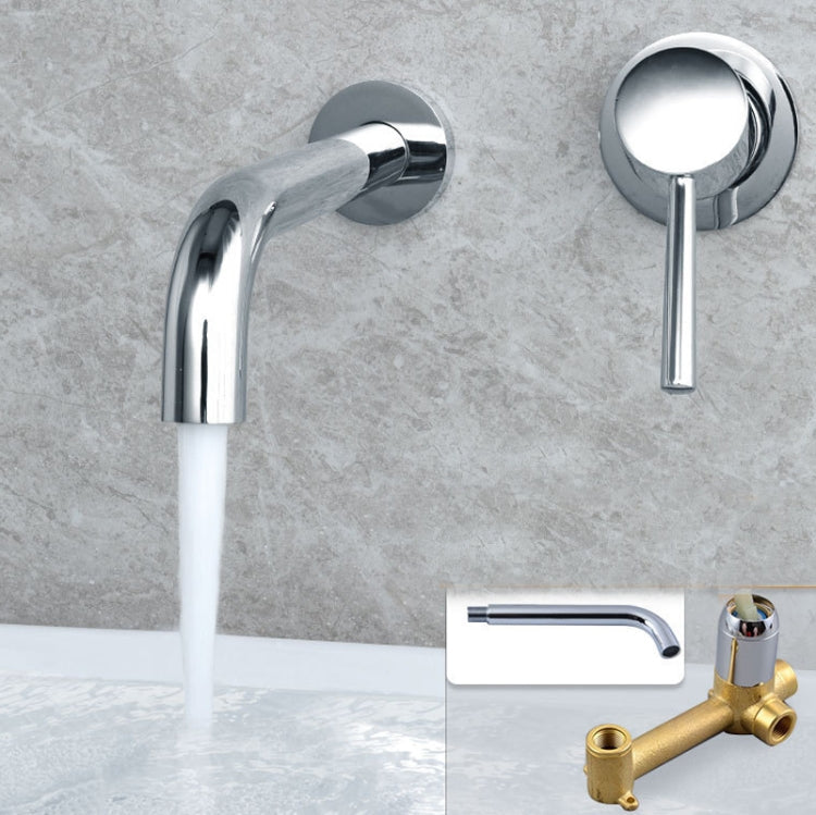 In-wall Hidden Concealed Faucet Hot and Cold Copper Mixing Valve, Specification: Silver Conjoined Eurekaonline