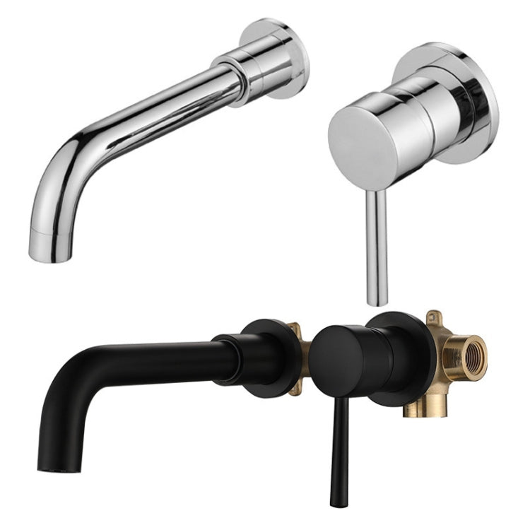 In-wall Hidden Concealed Faucet Hot and Cold Copper Mixing Valve, Specification: Silver Conjoined Eurekaonline